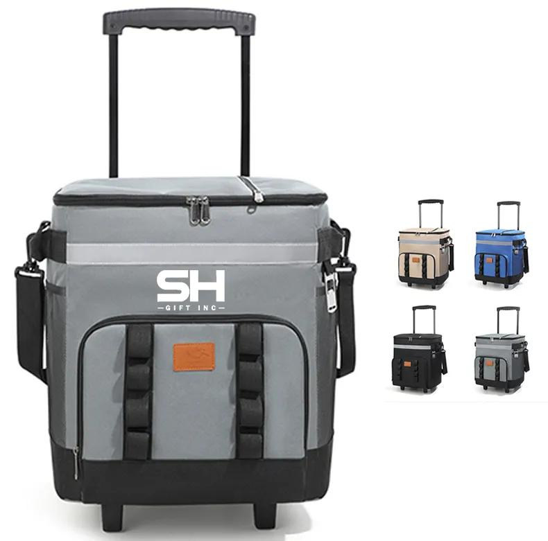 Portable Cooler With Wheels And Handle 7