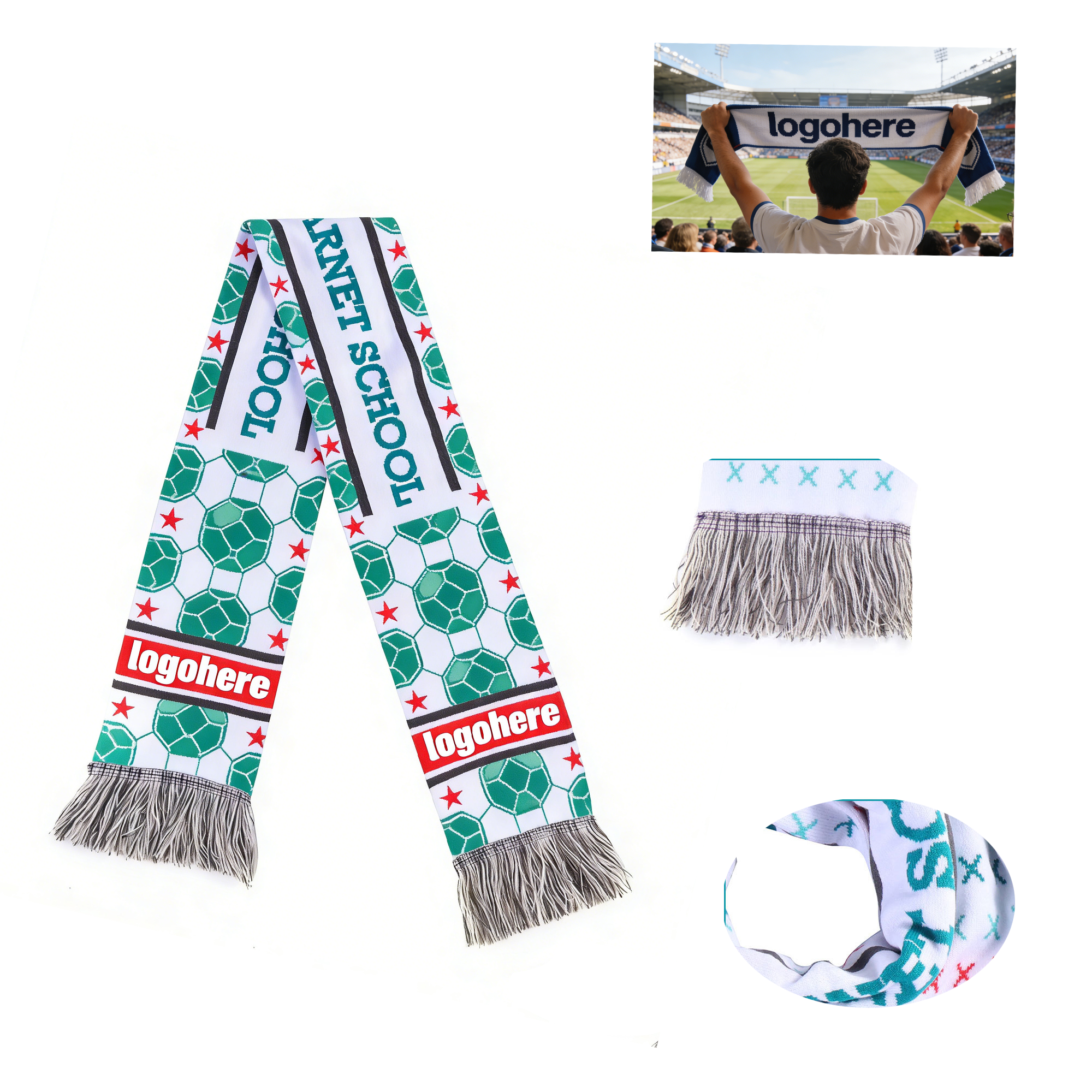 Custom Jacquard Team Scarves 2