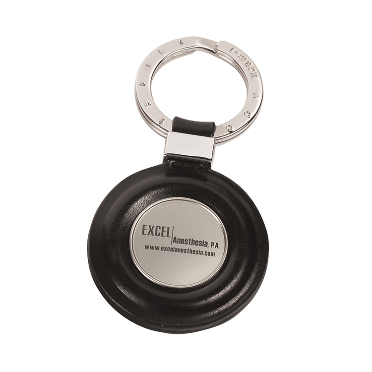 Insignia Series Black Leatherette Key-tag