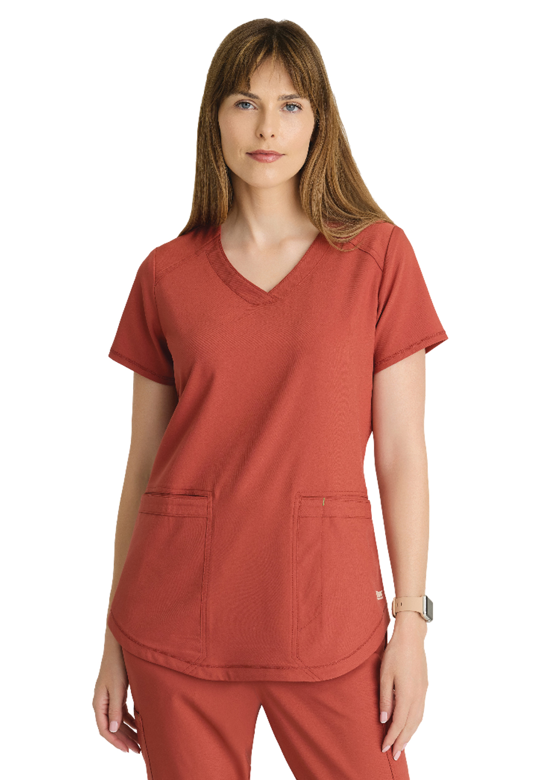 Grey's Anatomy Evolve Stretch - Women's Two-Pocket V-Neck Rhythm Scrub Top 54