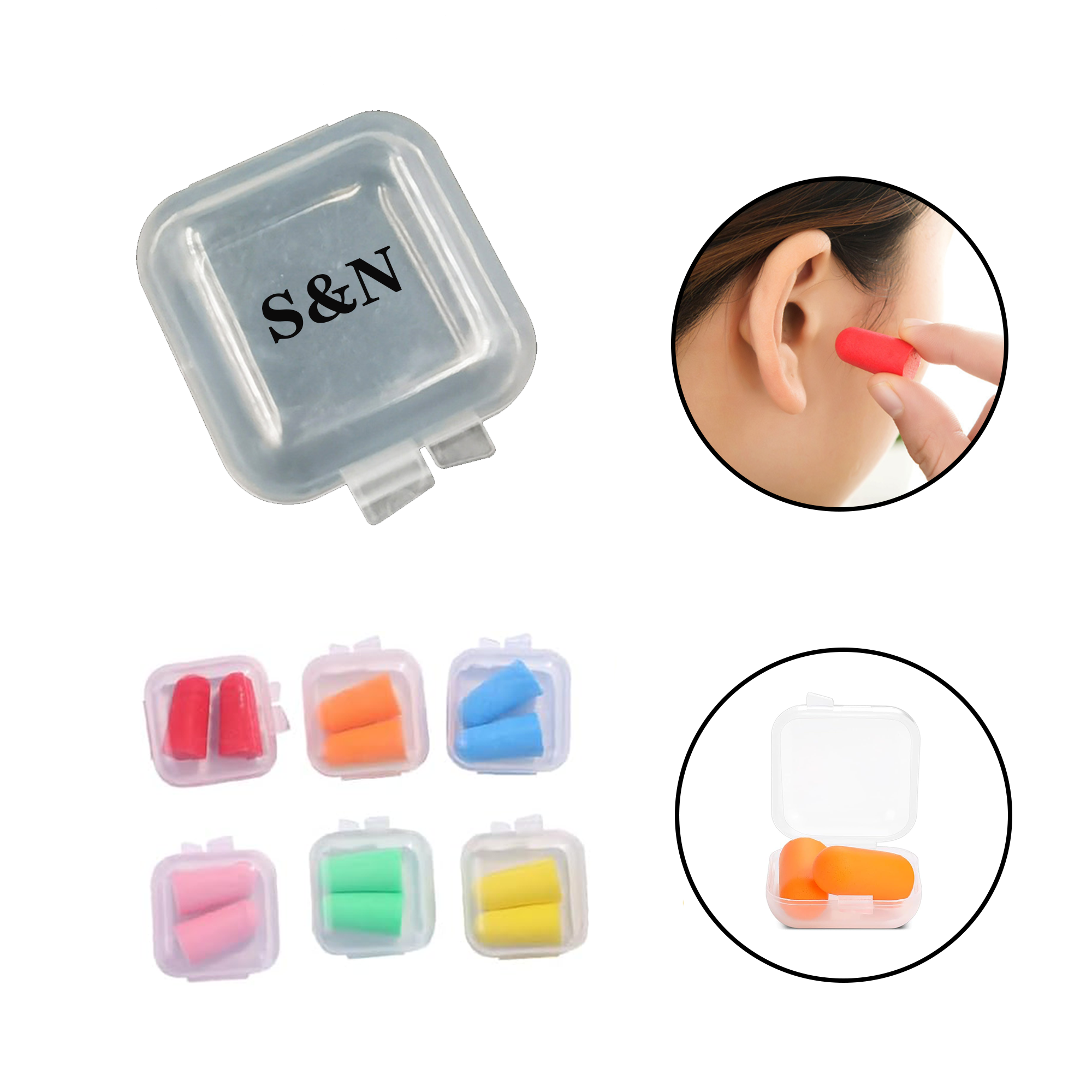 Anti Noise Sleep Foam Earplugs 2