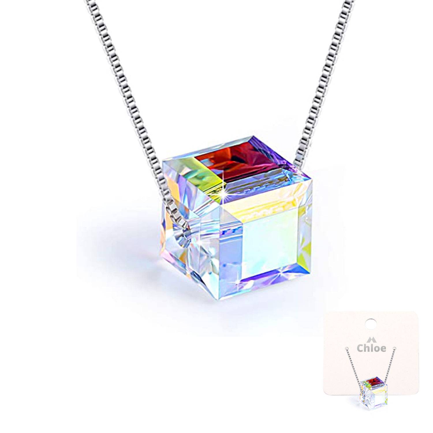 Sugar cube crystal necklace 2
