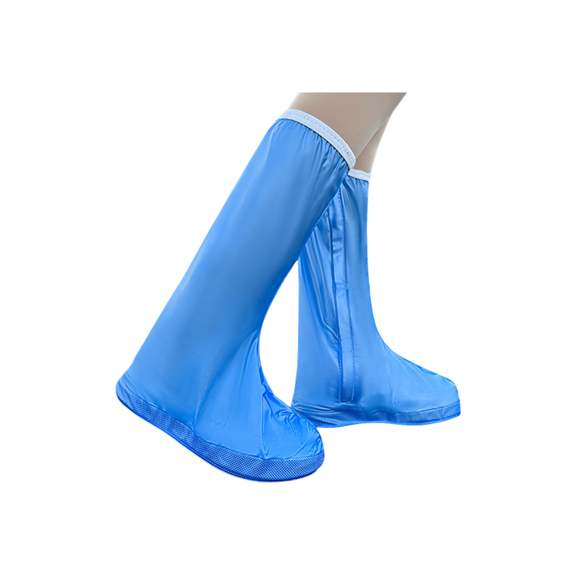 PVC High-Cut Waterproof Non-Slip Rain Shoe Covers 2