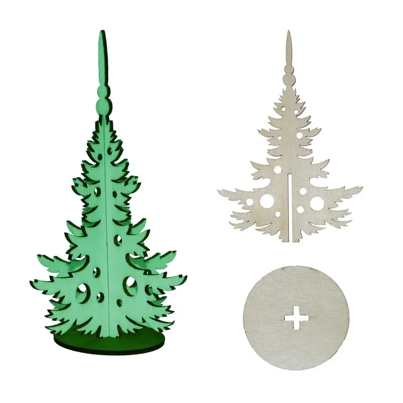 Custom 3D Laser-Cut Christmas Decorations 5