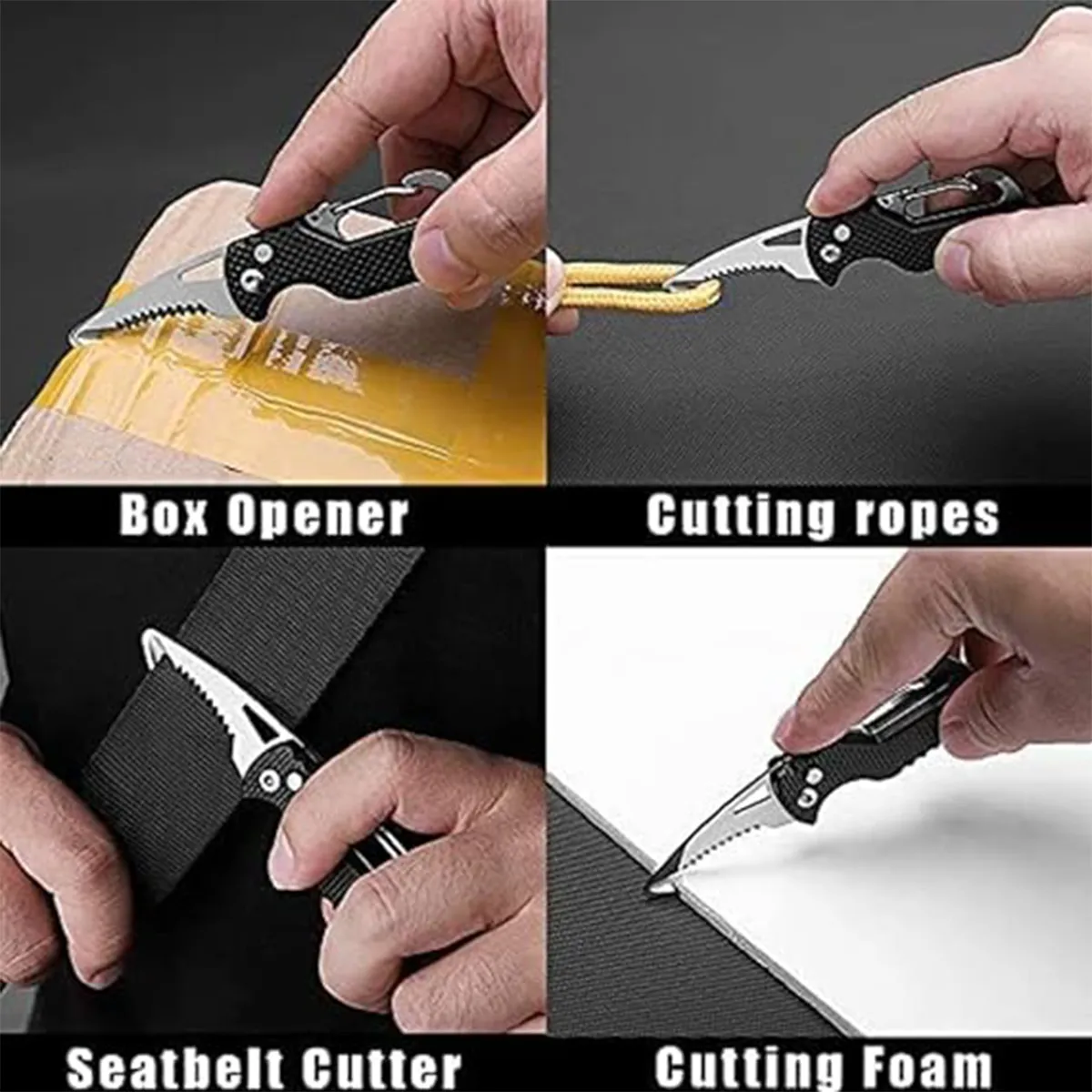 Safety And Useful Compact Mini Folding Keychain Knife 6