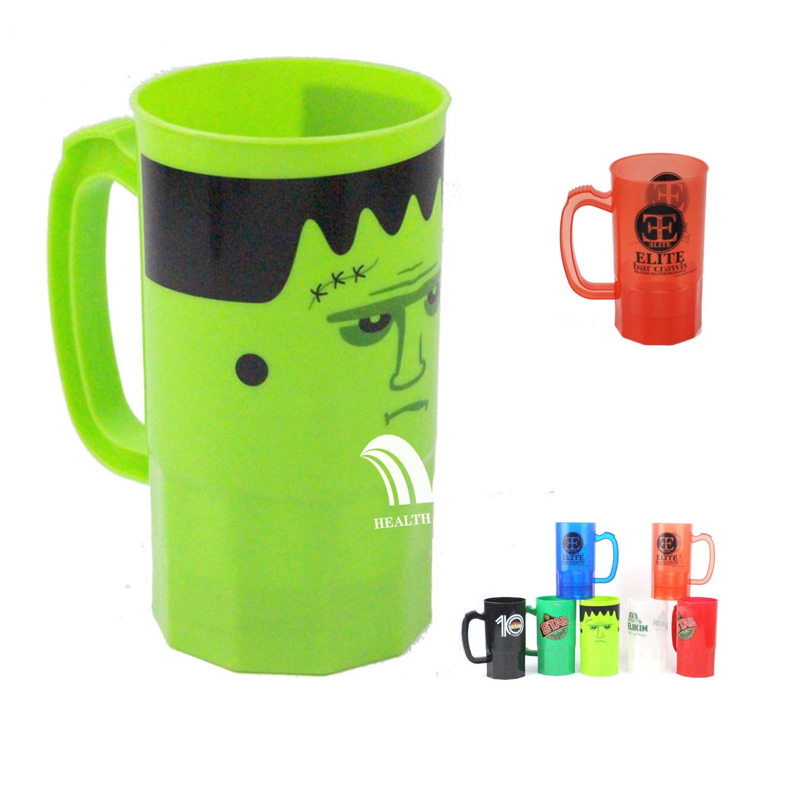 22 Oz Custom Plastic Beer Mug 3