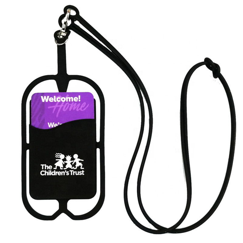 Silicone Lanyard With Phone Holder & Wallet 3