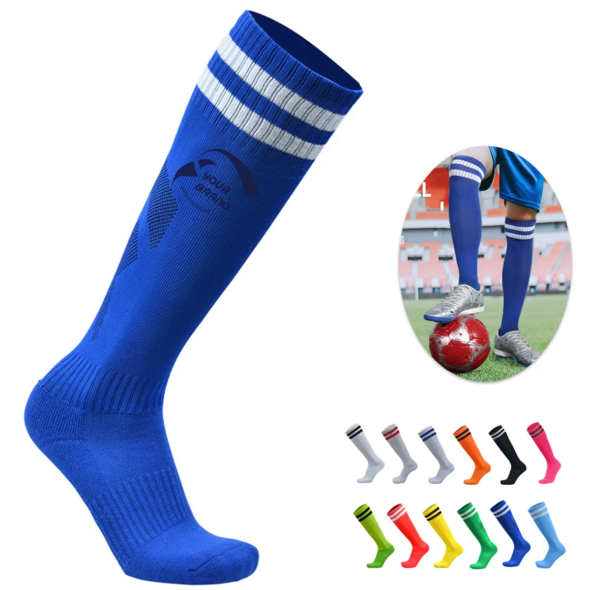Youth Men and Women Soccer Football Socks Leg scarf 2