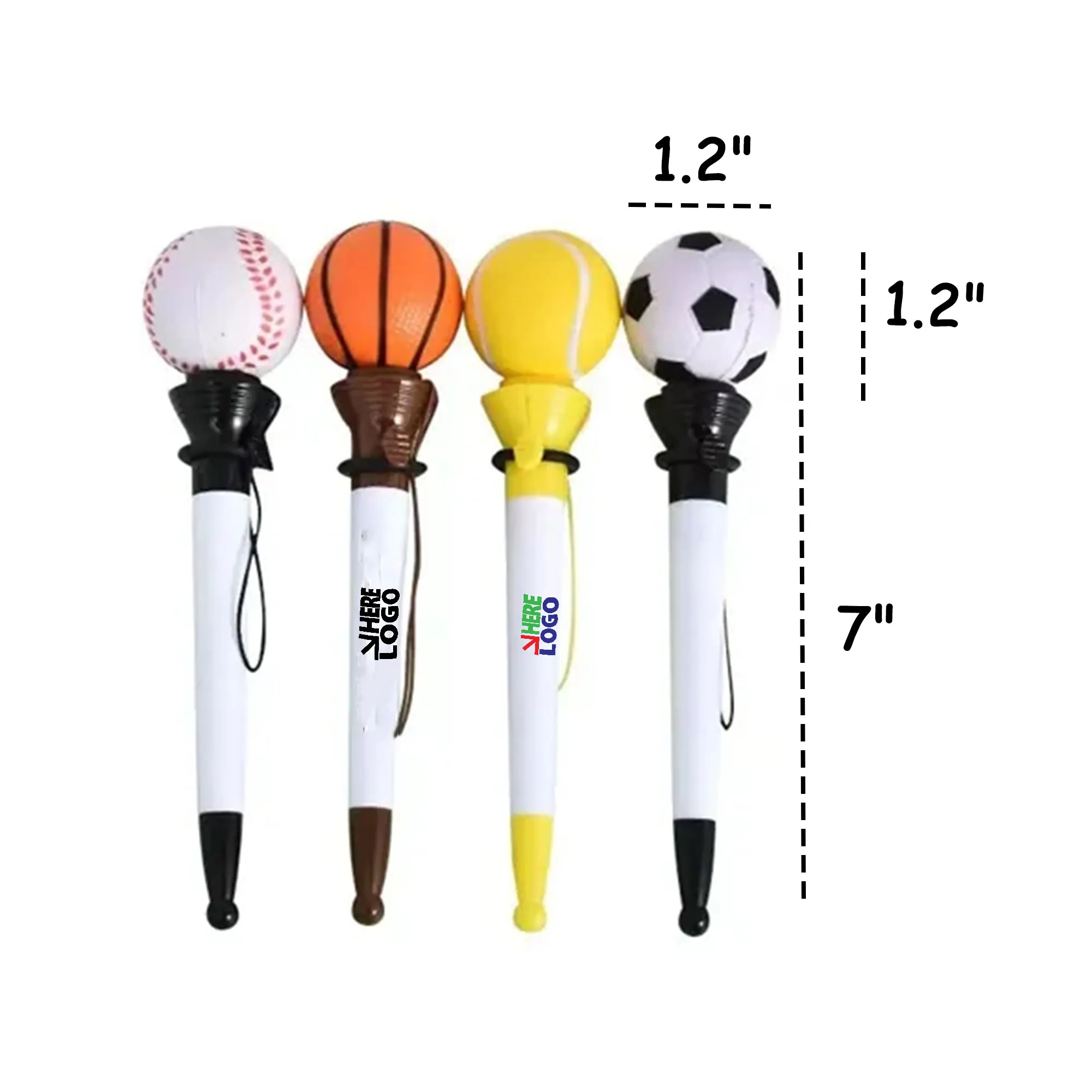 MOQ 20 Ballpoint Pen Sports Ball Stress Relief 2