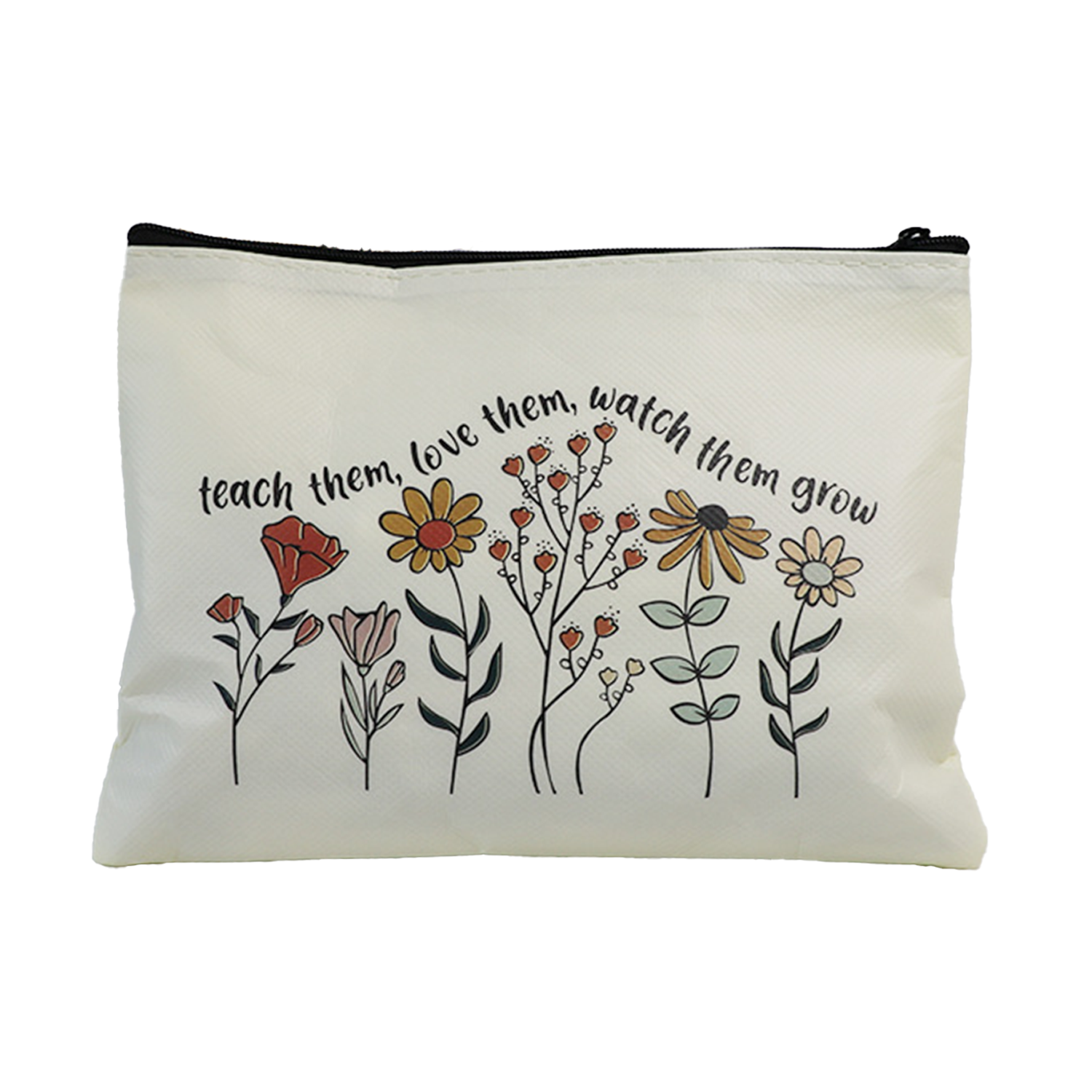 Non-woven Fabric Waterproof Zipper Makeup Bag 4