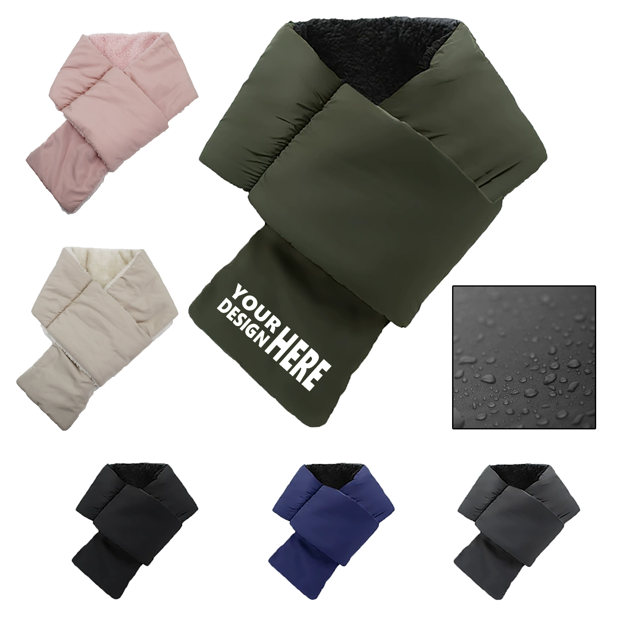 Cold Proof & Water Repellent Down Scarf 3