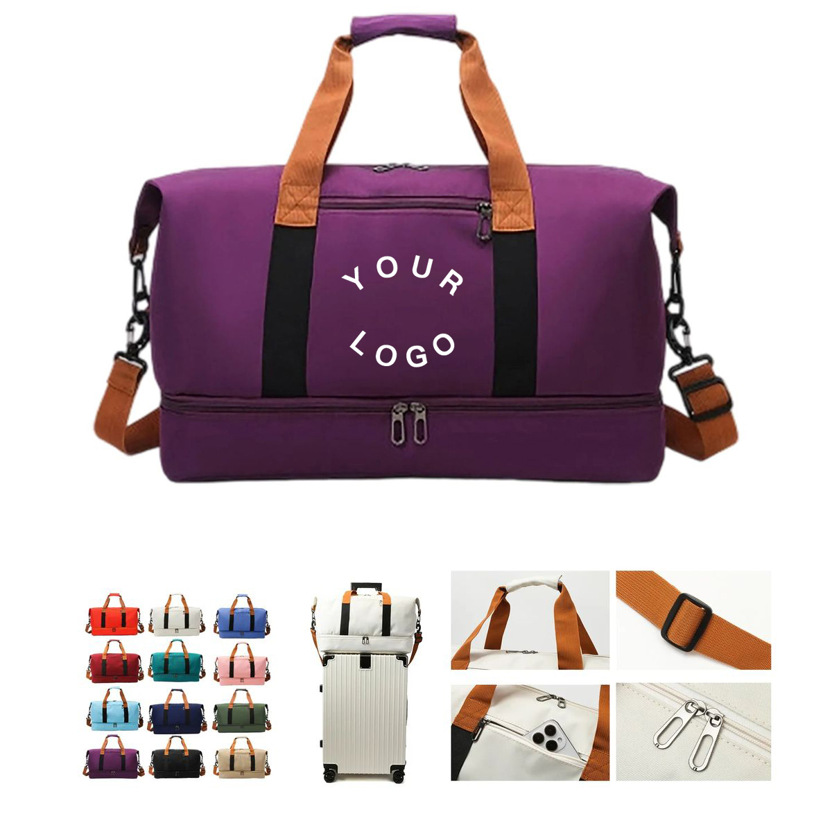 Durable Oxford Tote for Gym or Airport Use 2