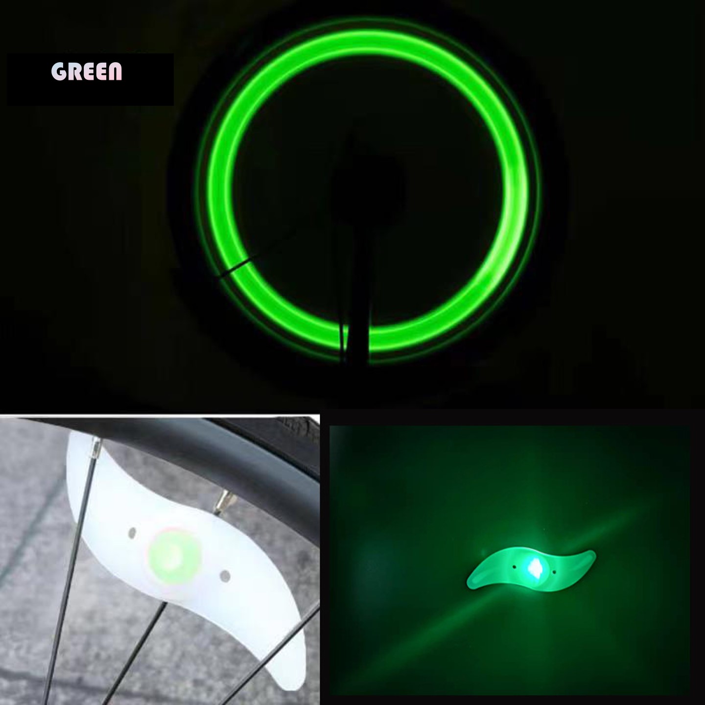 3 Lighting Modes Bicycle Wheel Light 5