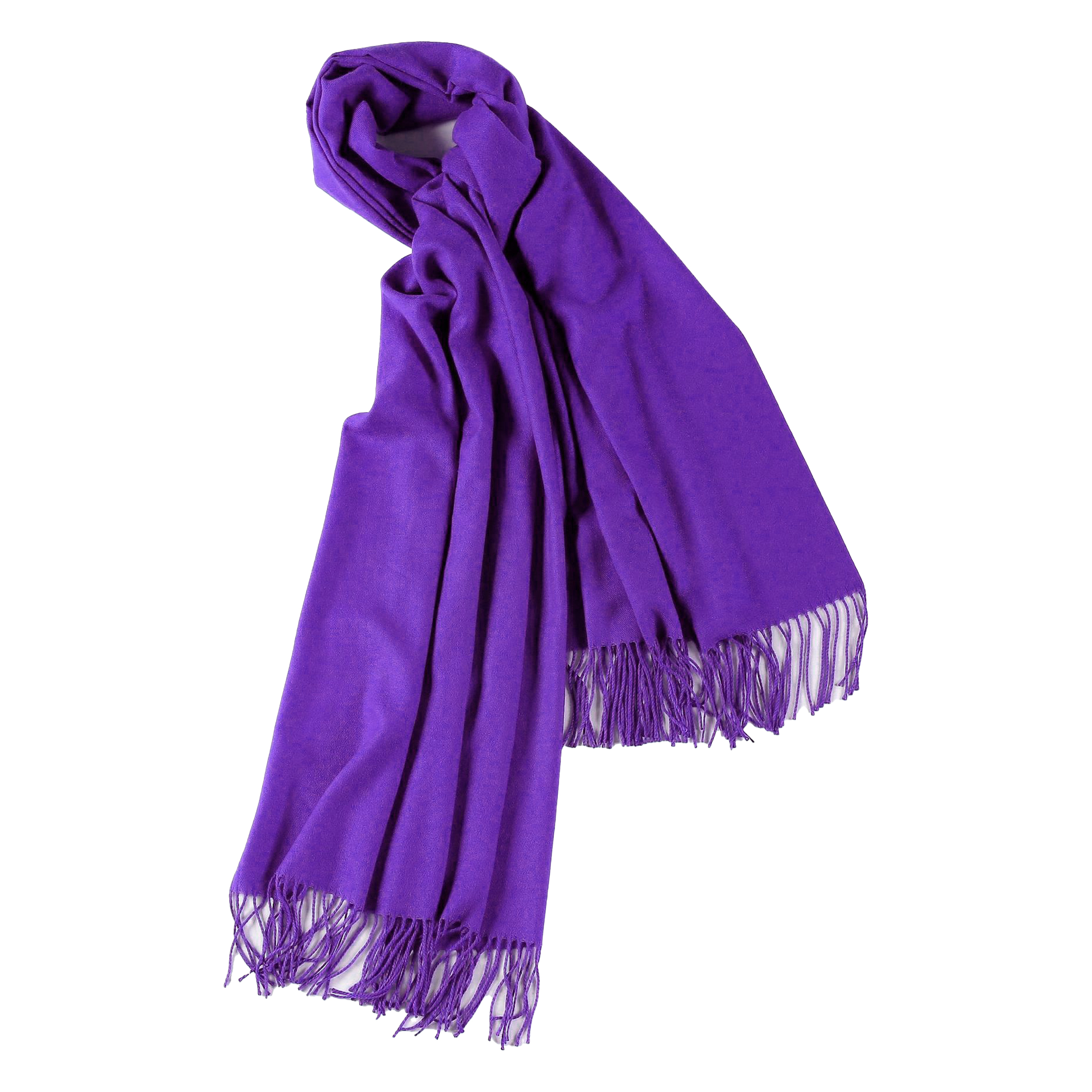 Cashmere Solid Color Scarf With Tassel 3