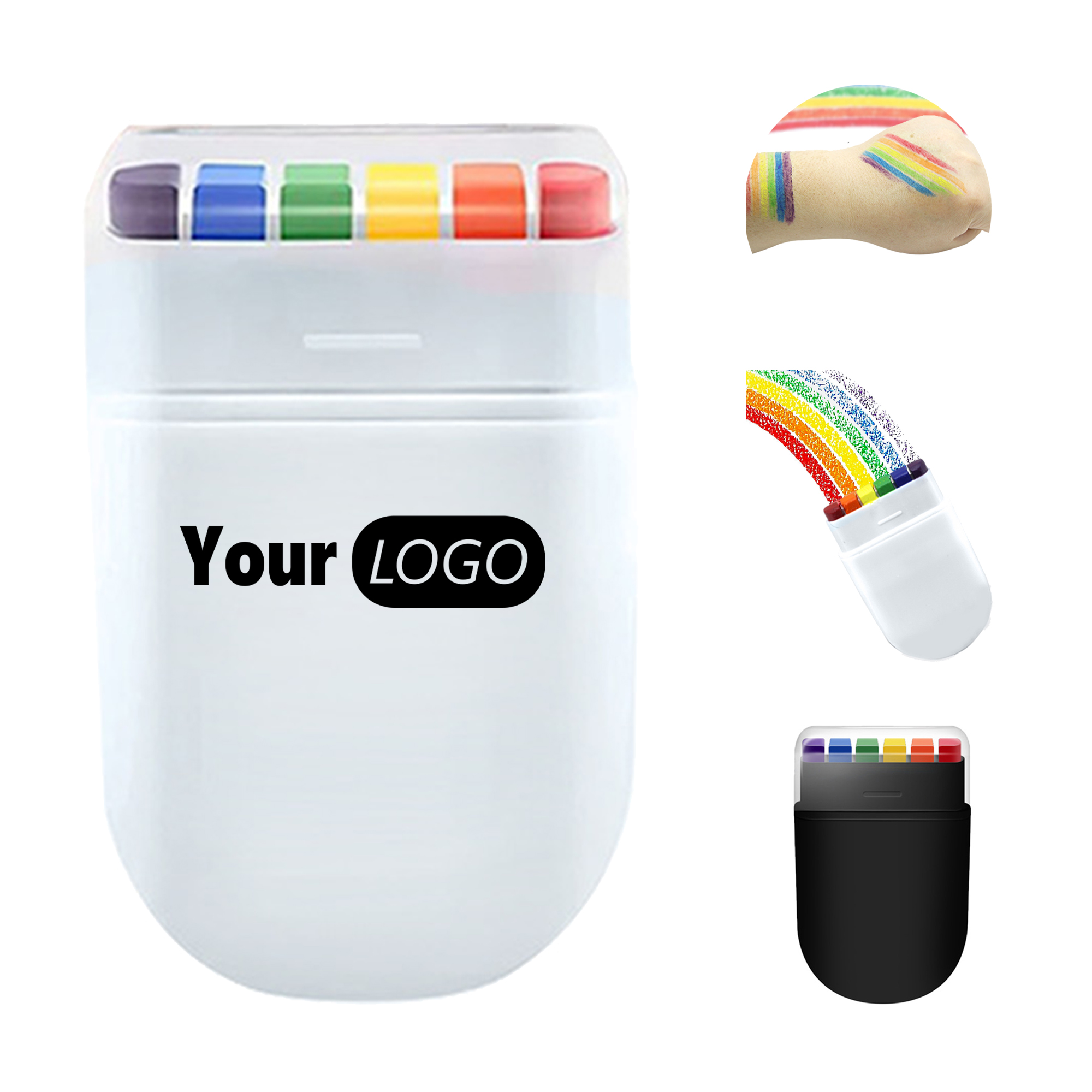Rainbow Six-Color Face Paint 4