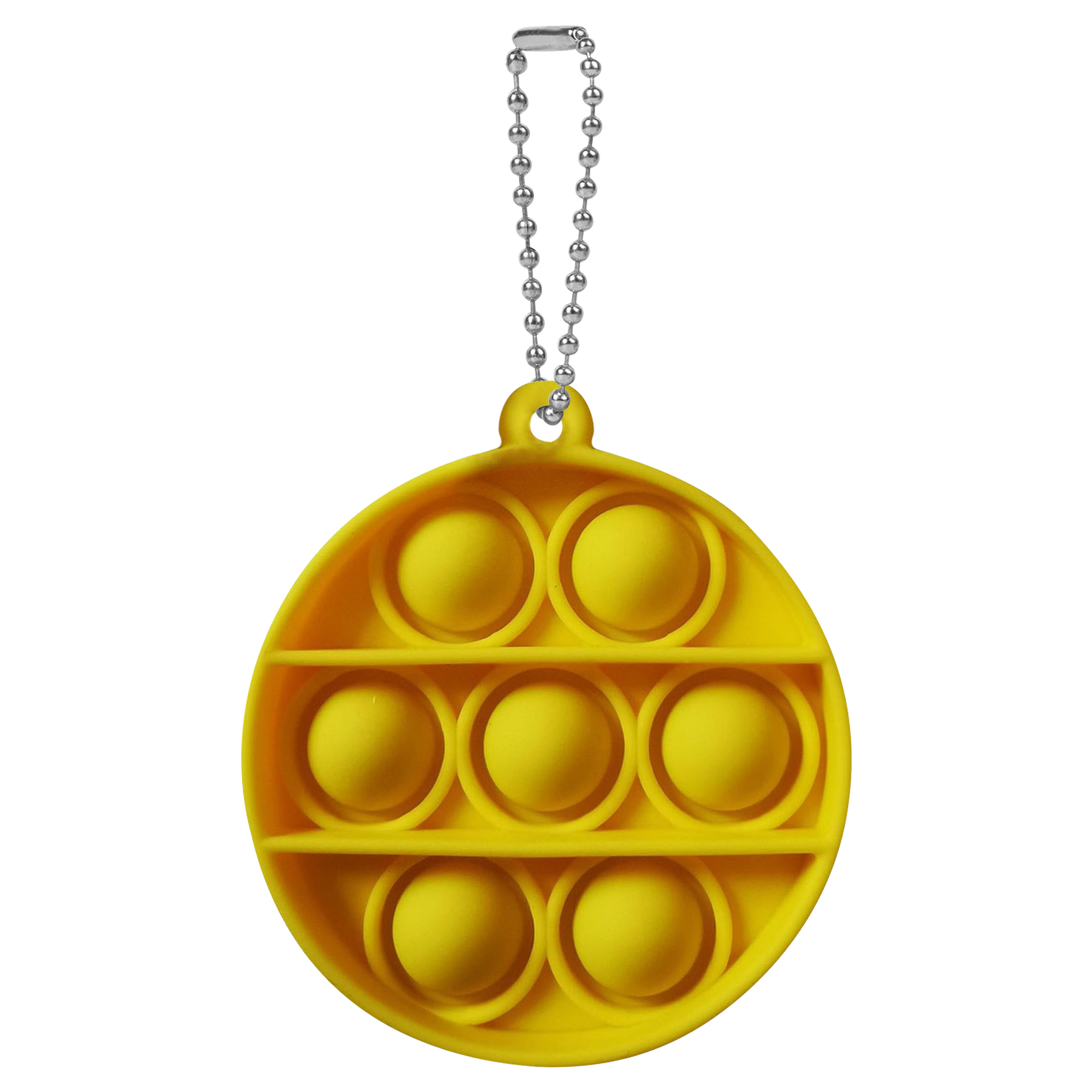 Multifuctional Silicone Round Mini Push Bubble Keychain 4