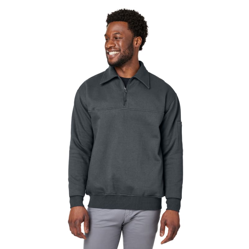 Harriton Men's ClimaBloc™ Heavyweight Quarter-Zip 8