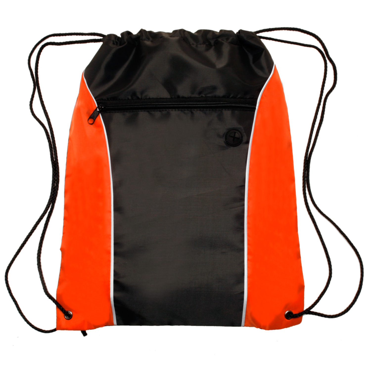 Two Tone Drawstring Backpack with Earphone Eyelet 5