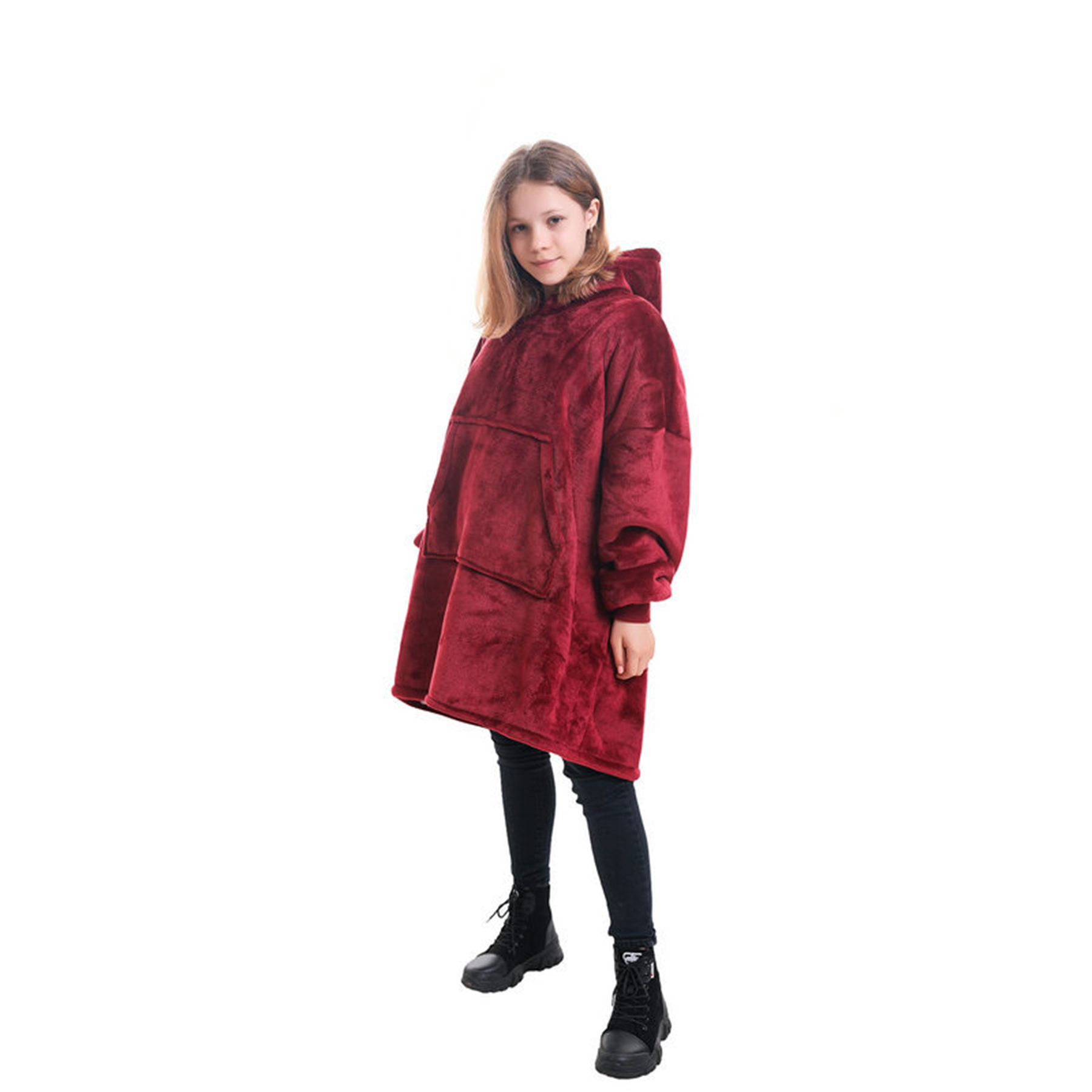 Oversized Wearable Blanket Hoodie, custom hoodie or sweatshirt with logo imprint 3