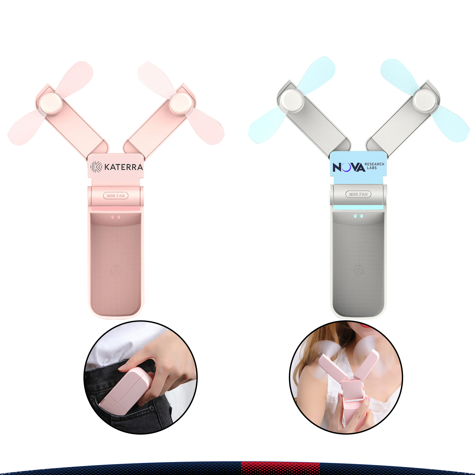 Double Head Mini USB Fan 3