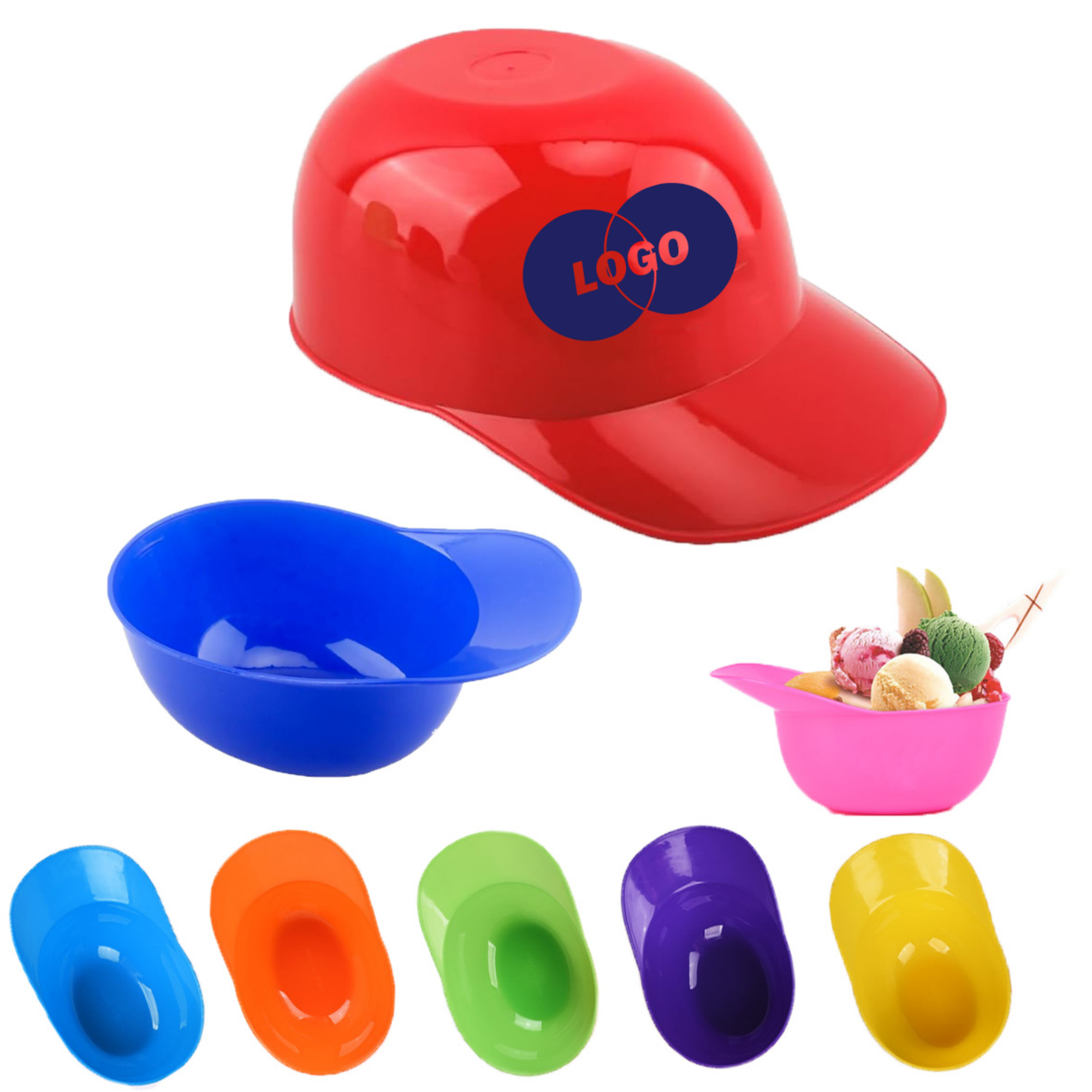 8oz Baseball Hat Ice Cream Bowl 1