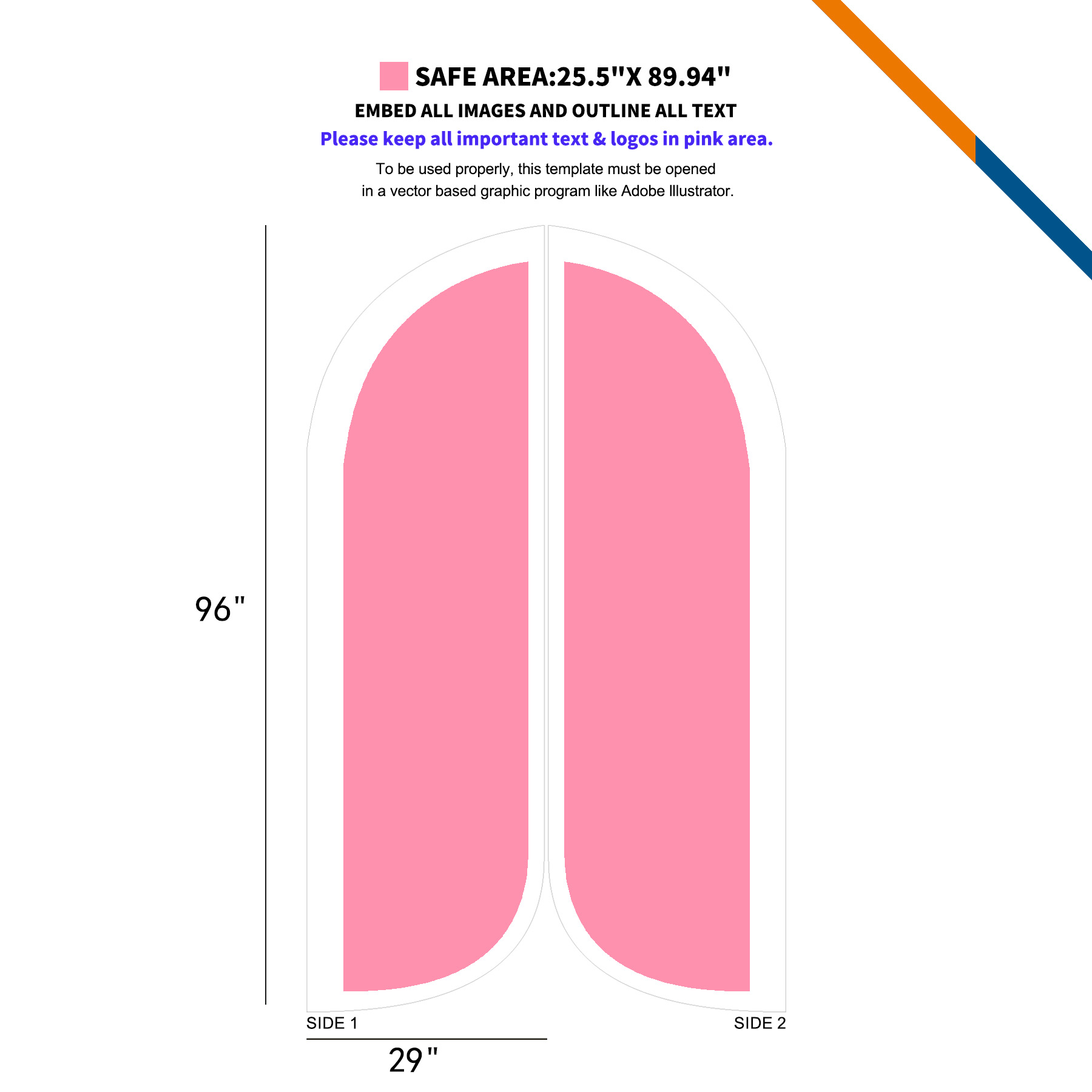 10' Gerro Double-Sided Feather Flag 4