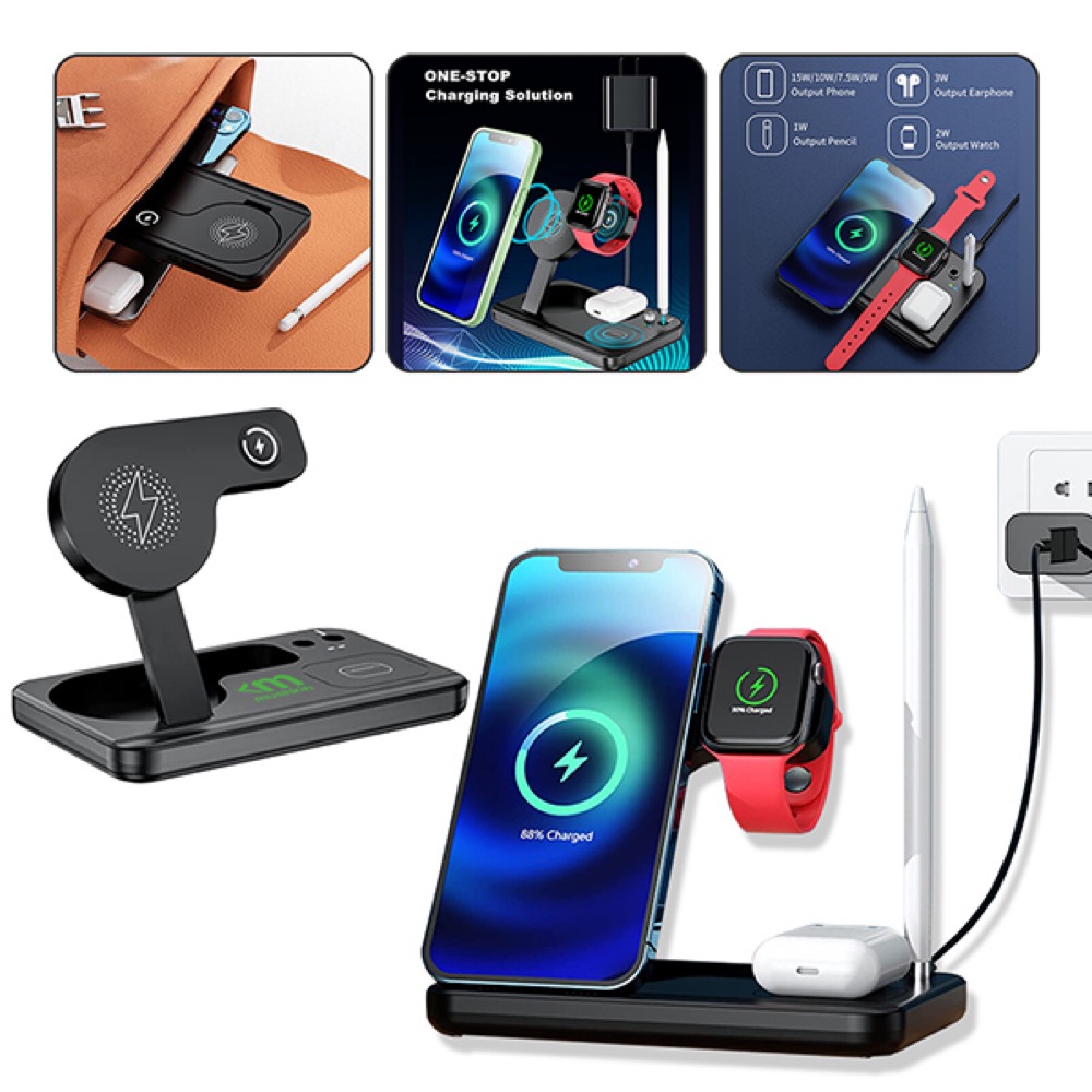 4-in-1 Tele-Pad Wireless Charging Station 3