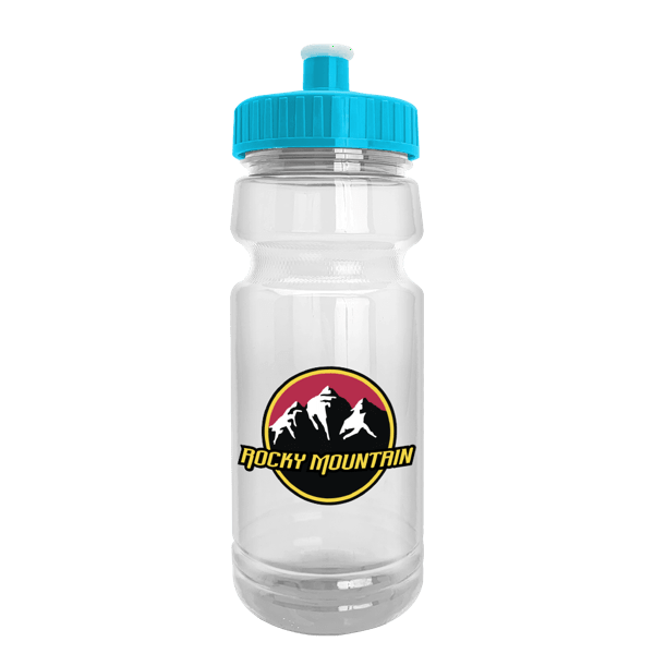 Wheely 24oz Transparent Bike Bottle w/Push-Pull Lid 49
