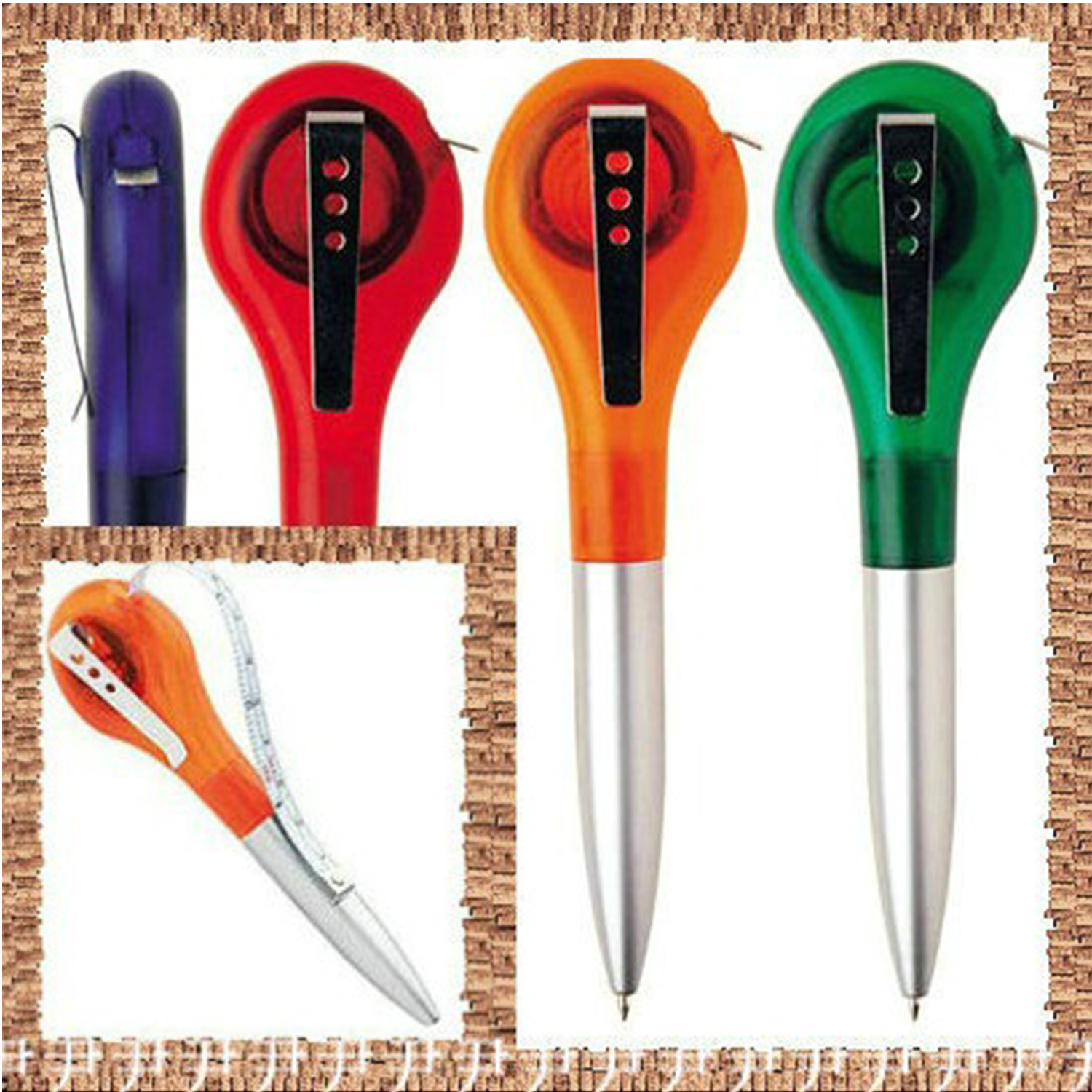 Multifunctional Ballpoint Pens w/ Tape Measure 2