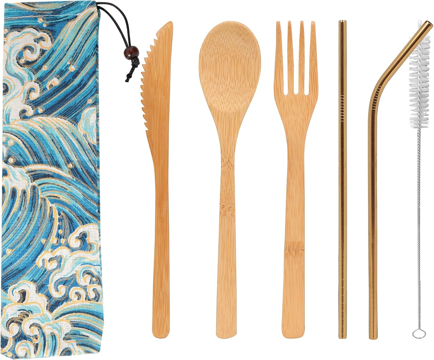 Bamboo Travel Utensils 2