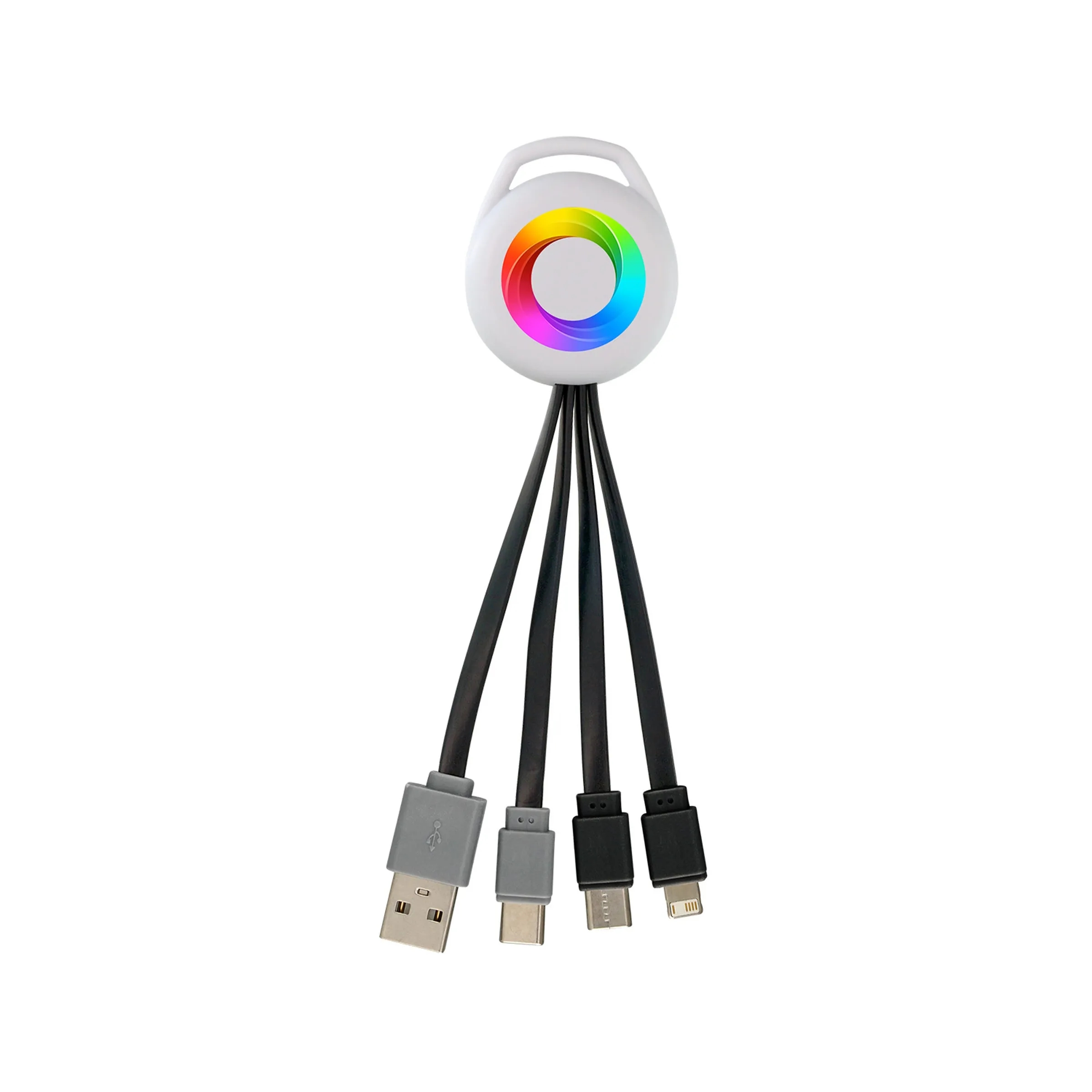 FULL COLOR VIVID DUAL INPUT 3-IN-1 CHARGING CABLE 16