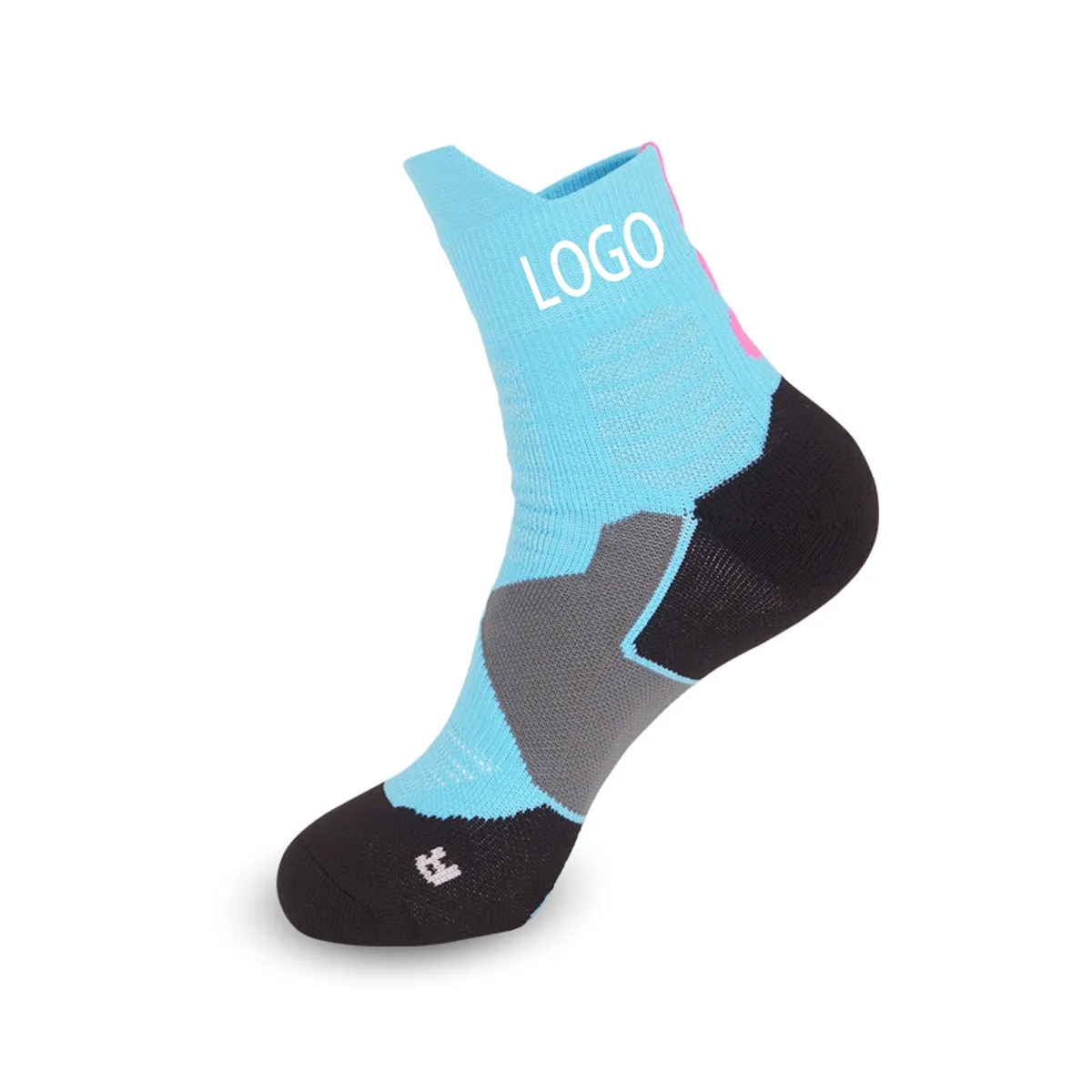 Basketball Socks Cushioned Athletic Sports 4