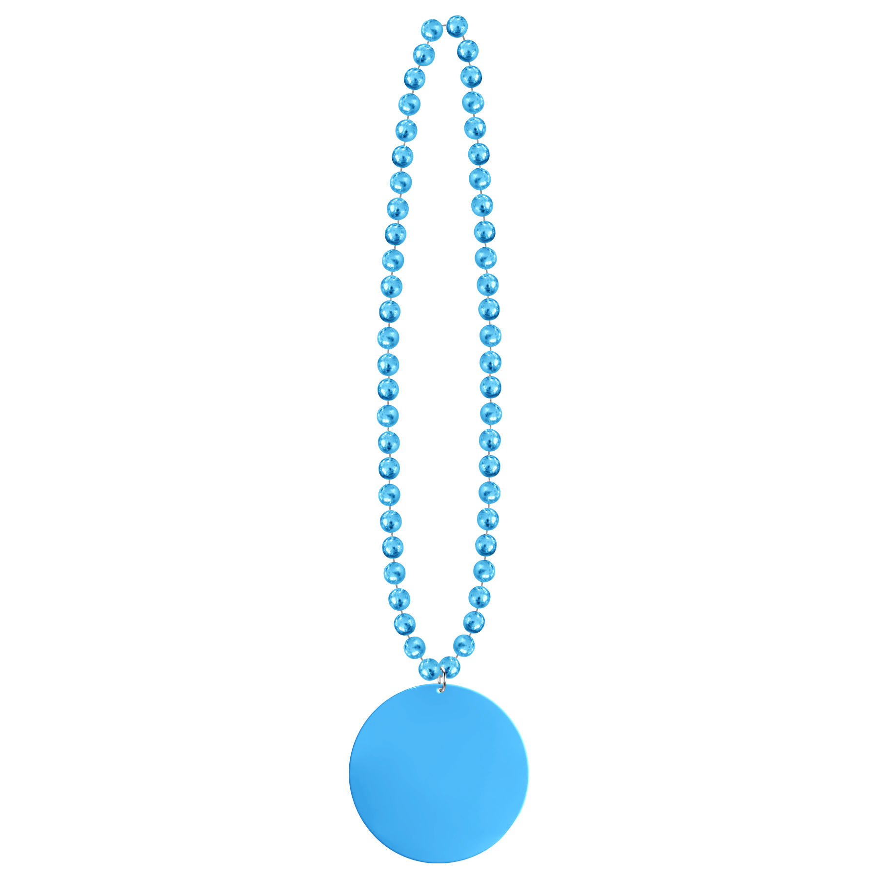 2 1/2'' Plastic Medallion Beads Necklace 13