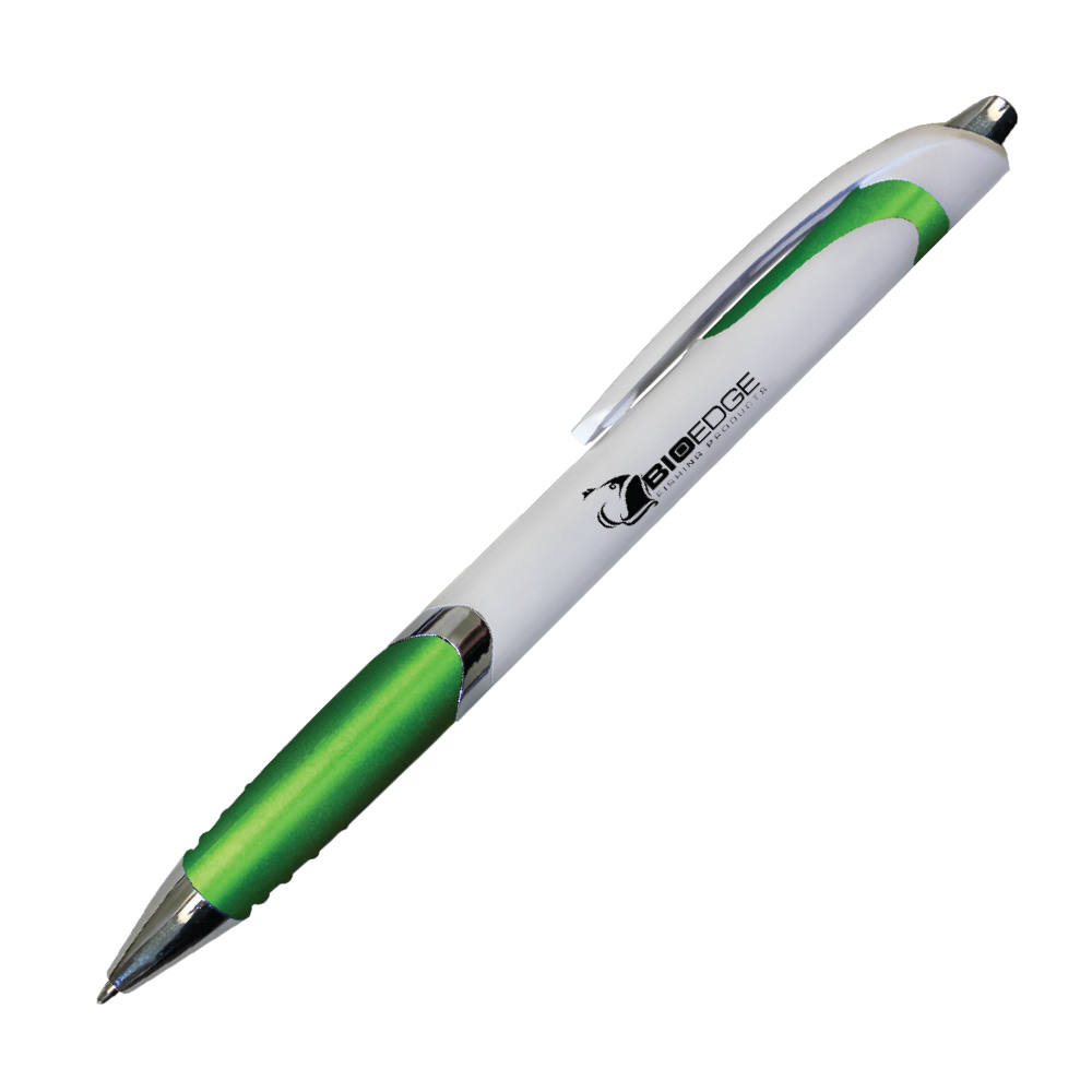 White Crest Grip Pen 4