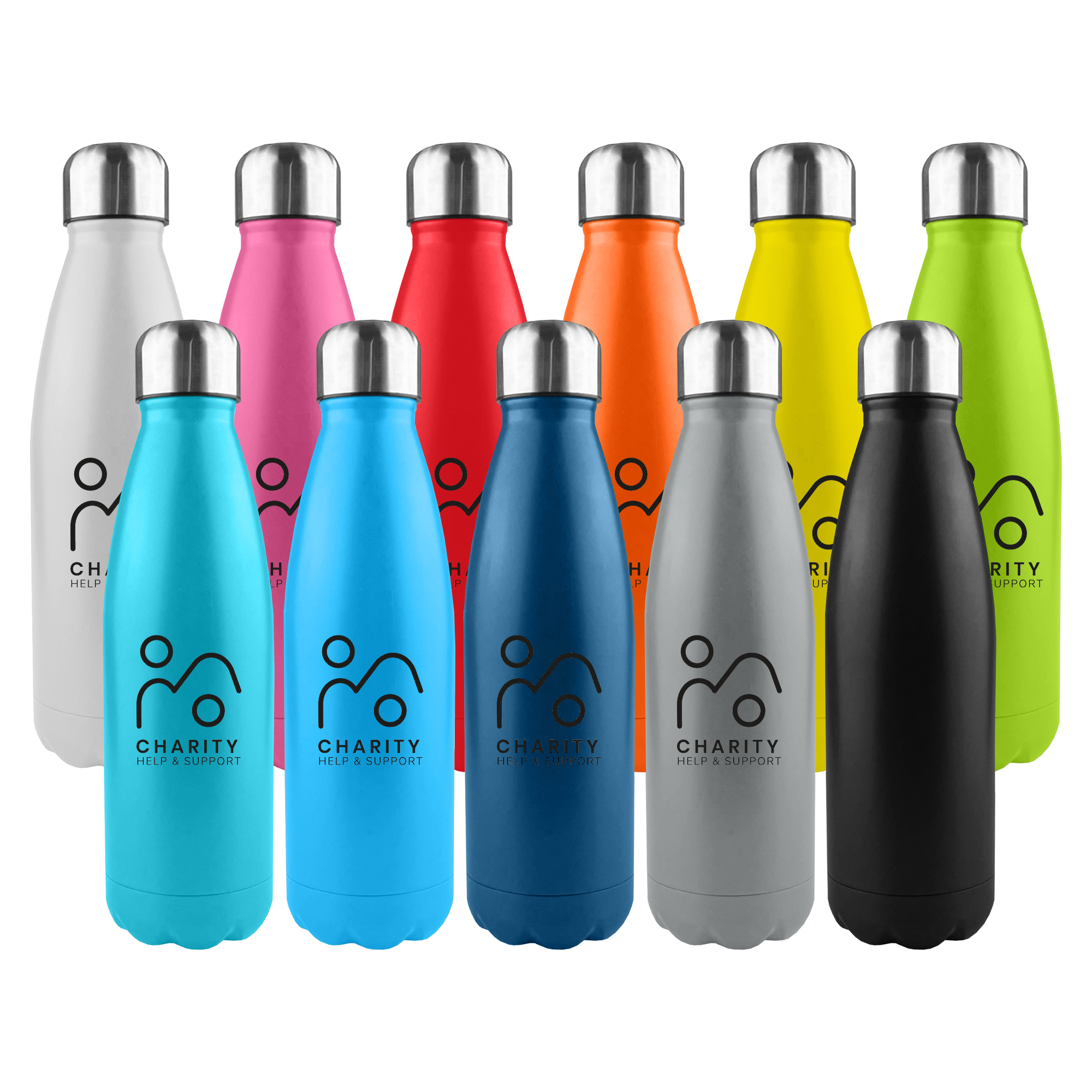 Komo Shiny Stainless Steel Drink Bottle Single Wall 2