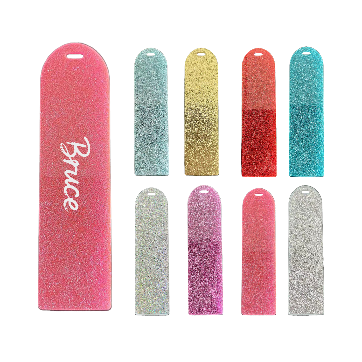 Glitter Acrylic Bookmark w/ Tassel 1