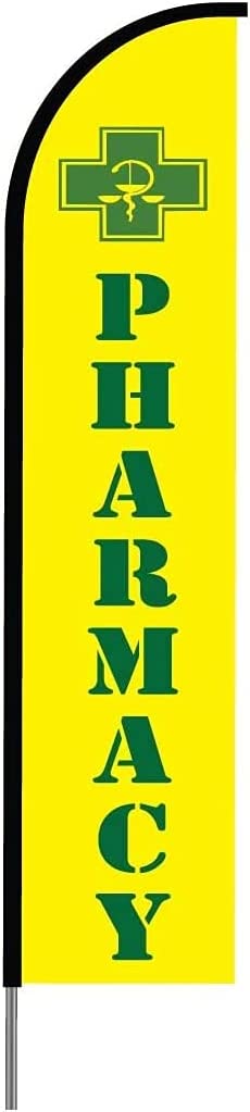 Pharmacy Flag Kit 15' Feet Feather Flag Sign sale flagOutdoor Banner 2