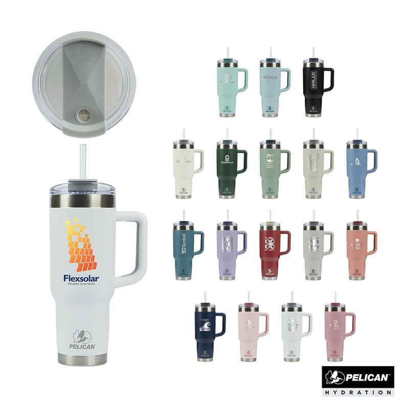 Pelican Porter™ 40 oz. Recycled Double Wall Stainless Steel Travel Tumbler