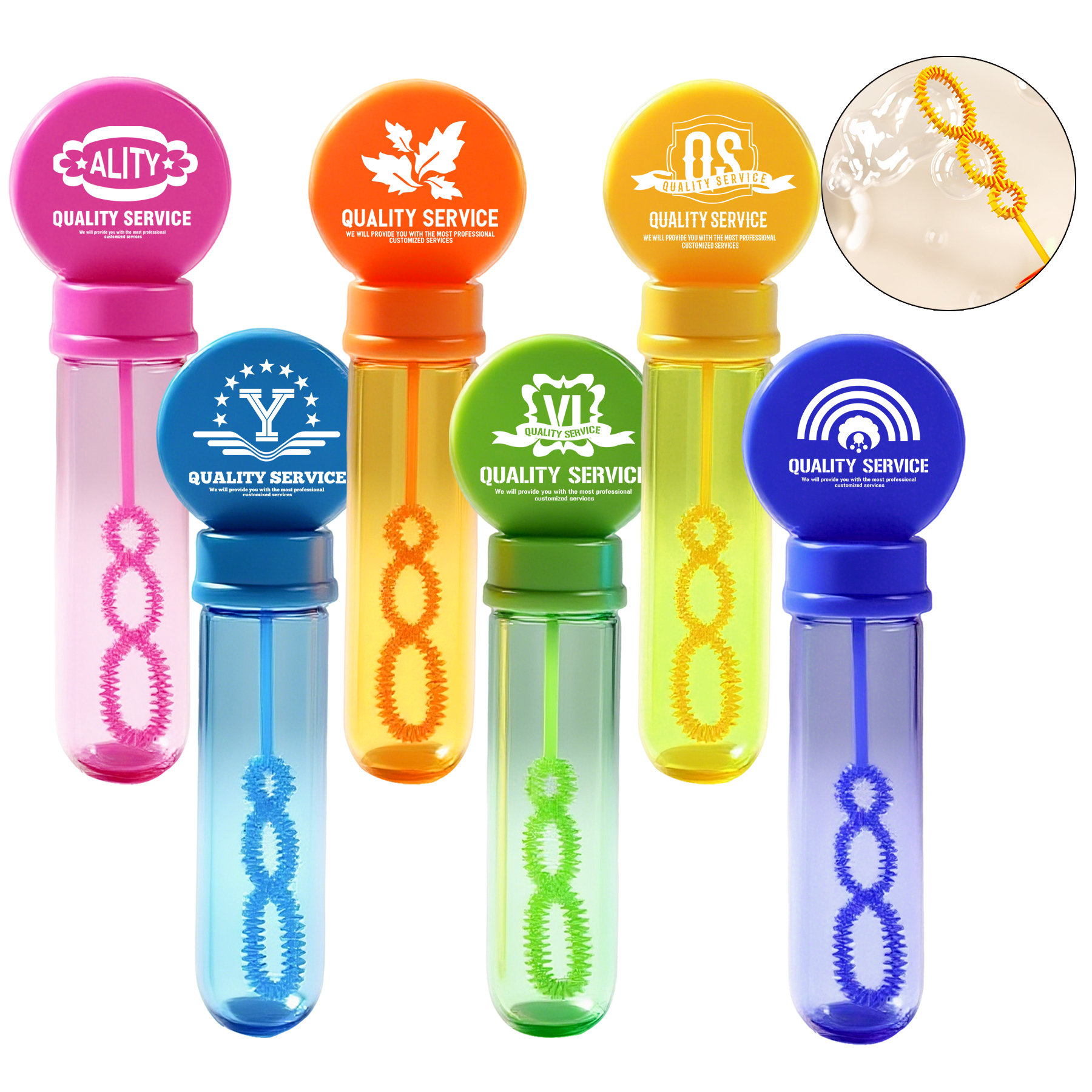 1 OZ Tube Bubbles Dispenser With Sticker 4