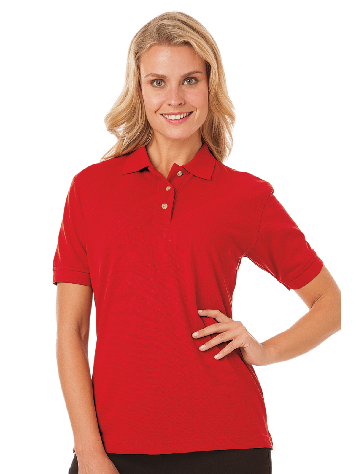 Blue Generation - Women's Pocketless Superblend Pique Polo 5