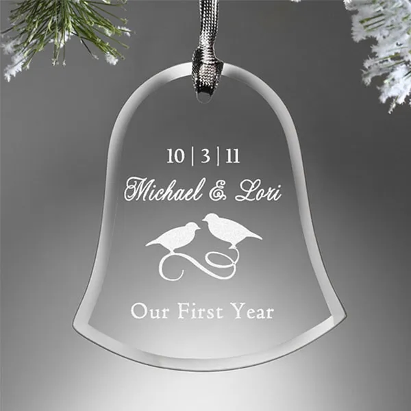 Crystal Bell Christmas Ornament 2