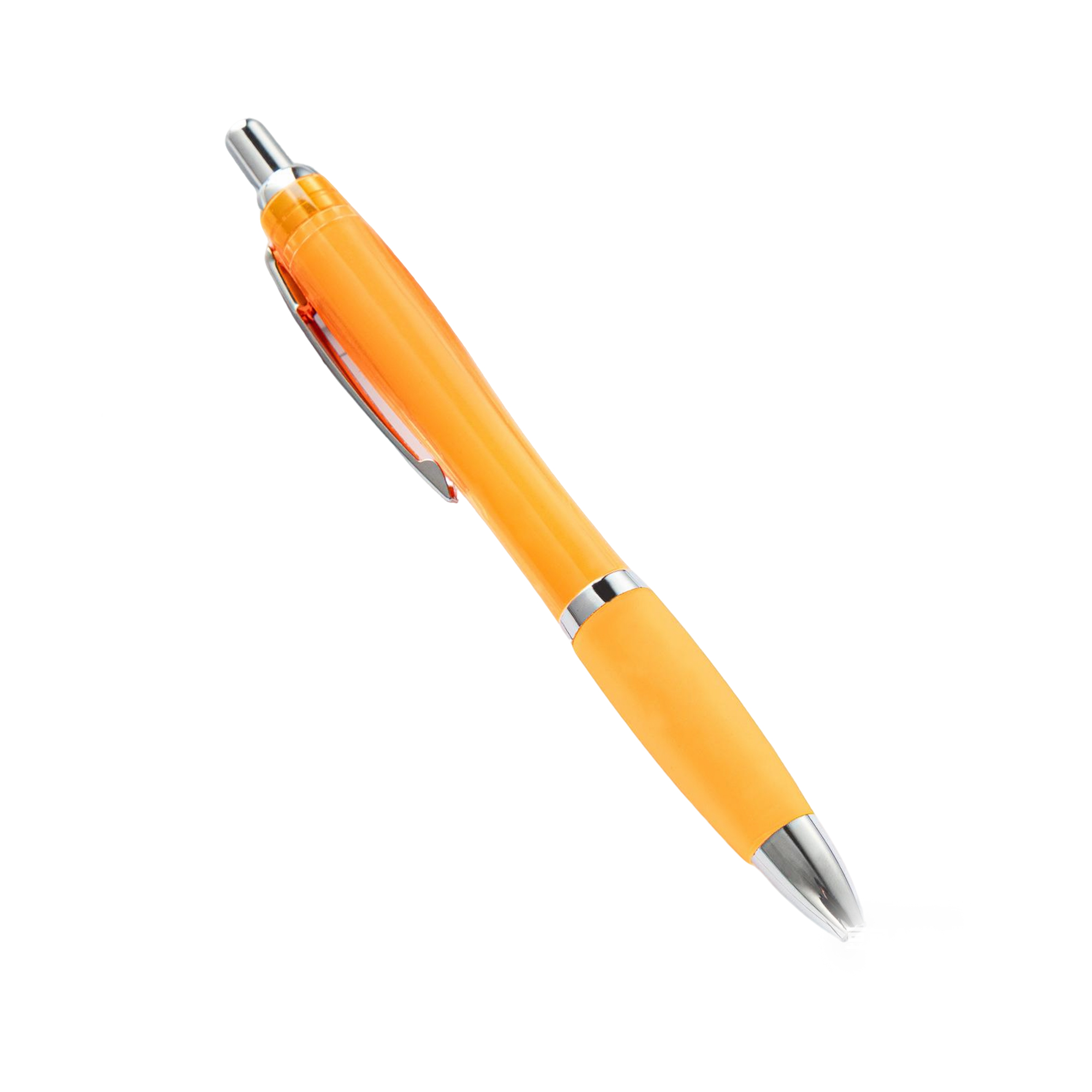 Retractable Ballpoint Pen Translucent Barrel Design 6