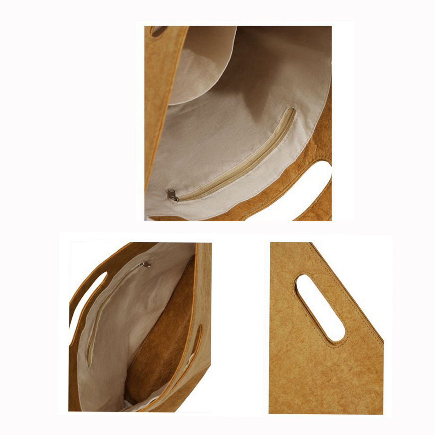 Washable Kraft Paper Shopping Tote Bag 4