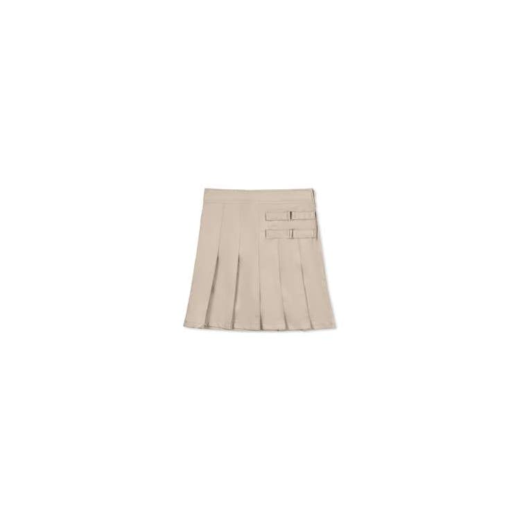 Girls' Pleated Skorts - Khaki Size 18 1