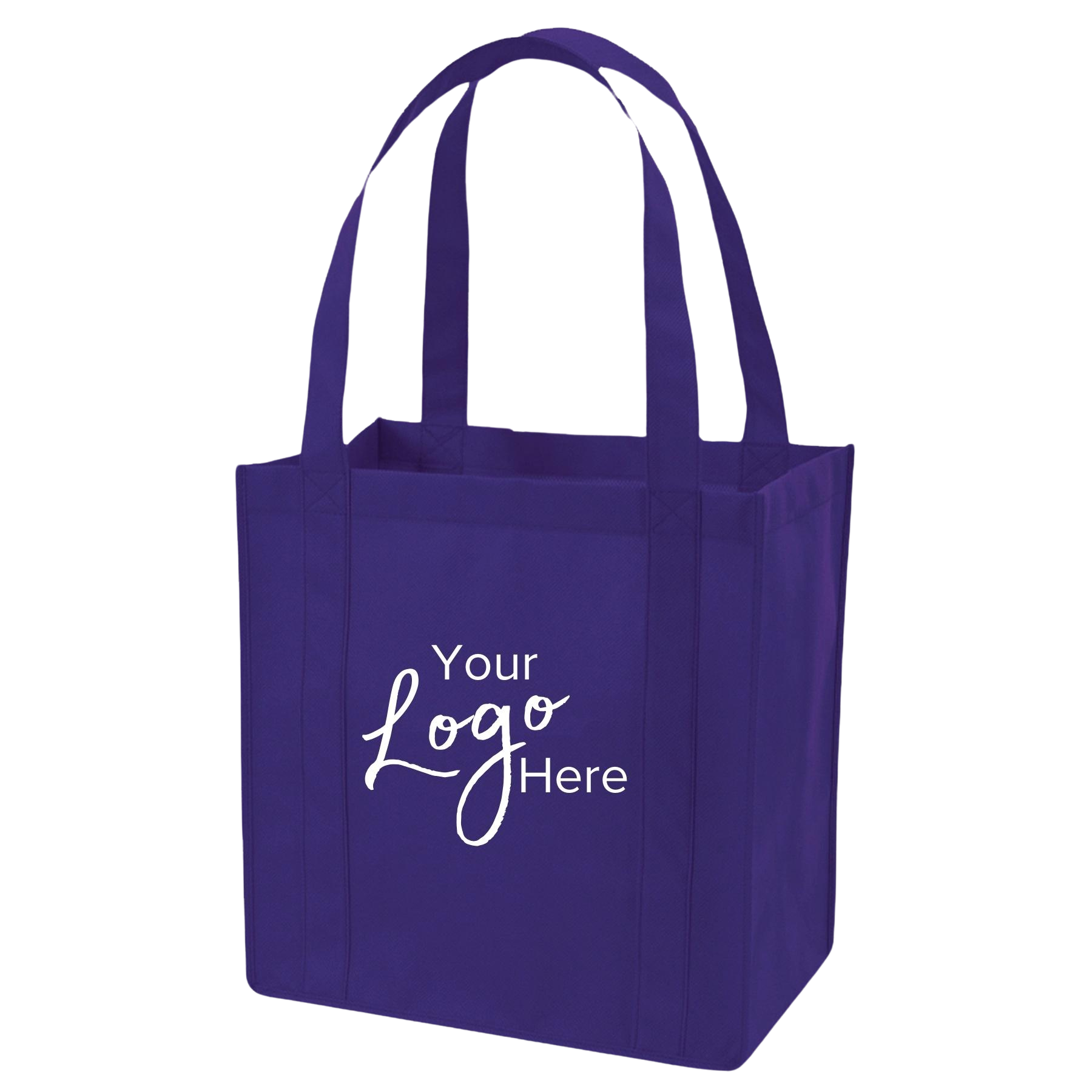 Non-Woven 12 1/2"W x 13 1/2"H x 8 1/2" Gusset Tote Bag w/ Inforced Bottom 15