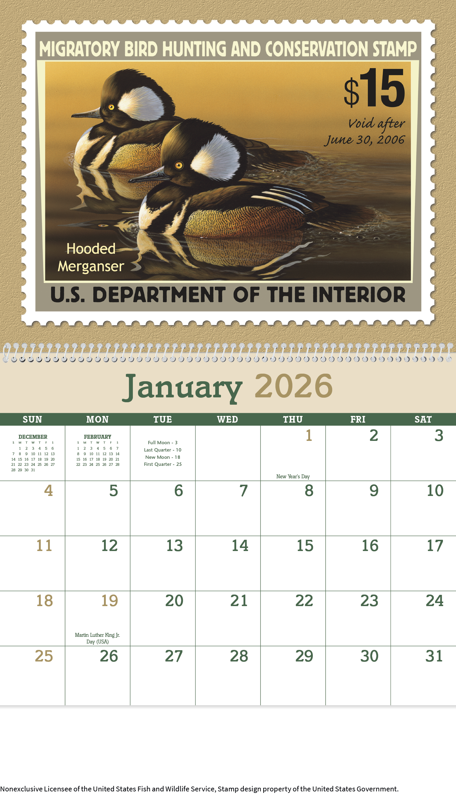Triumph® Calendars Duck Stamps Calendar 27