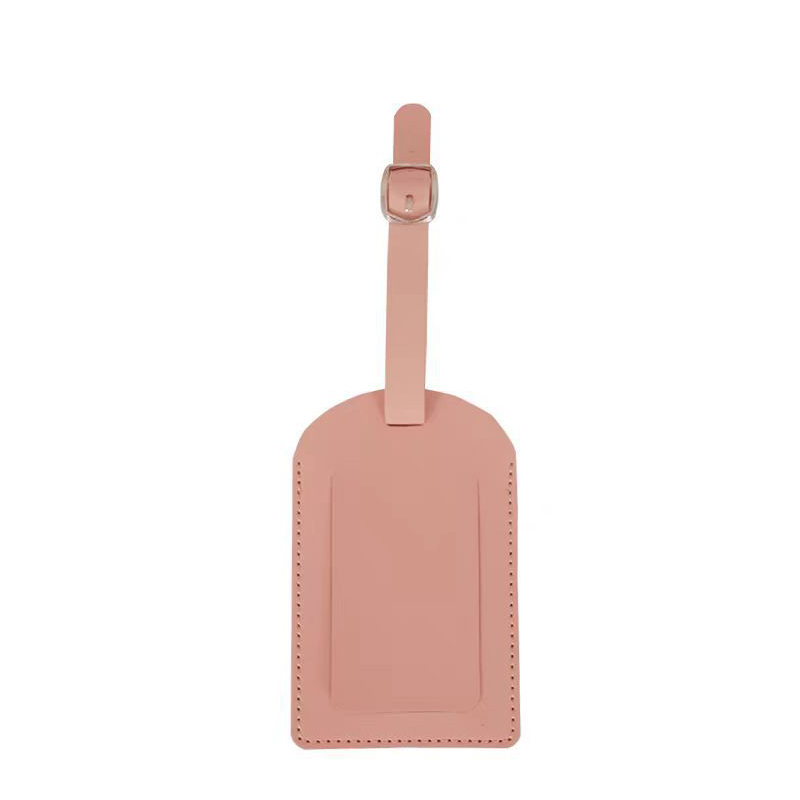 PU Leather Luggage Tag W/ Flip Open Window 12