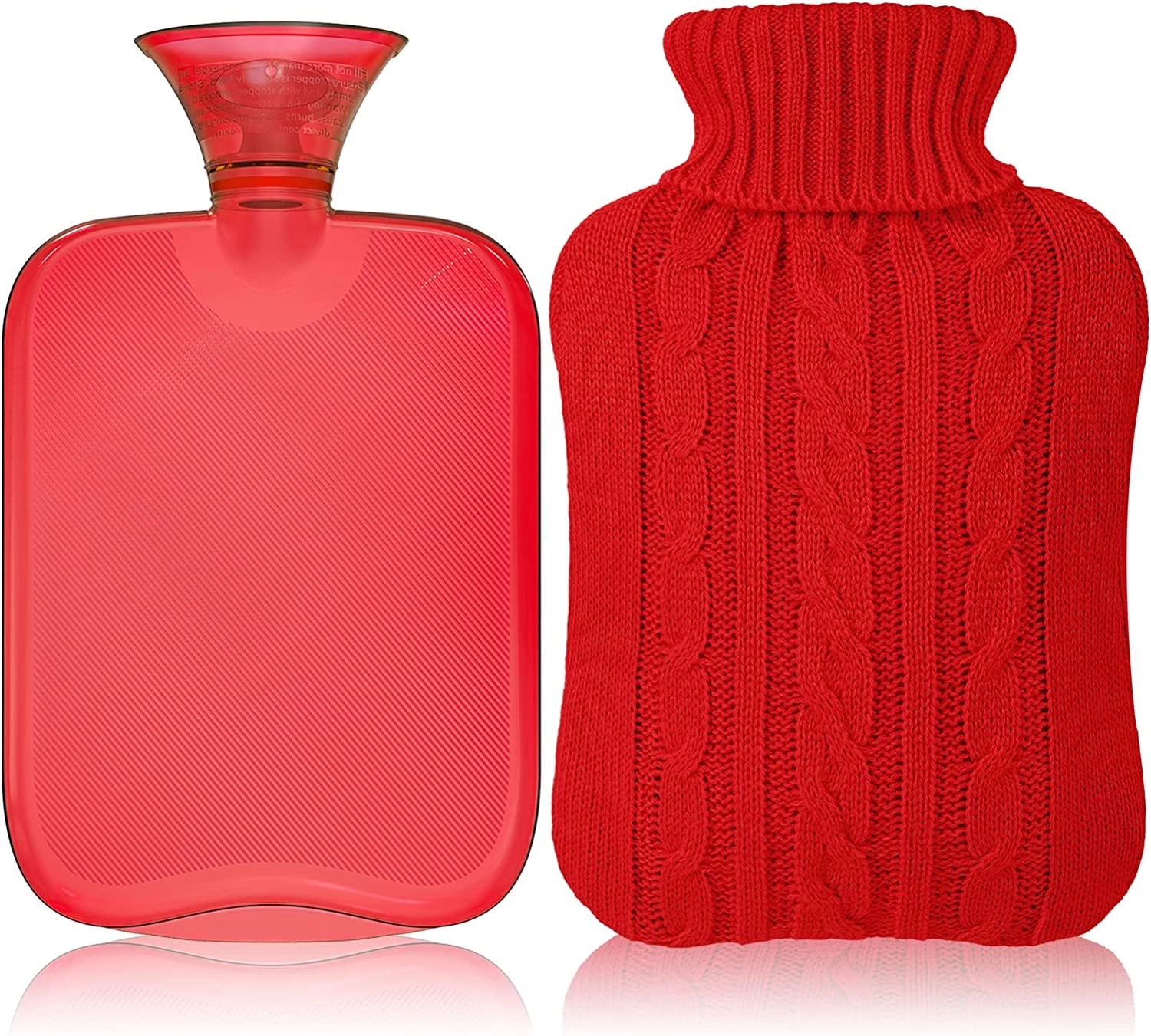2000Ml 2 Liter Rubber Hot Water Bottle With Cover Knitted 4