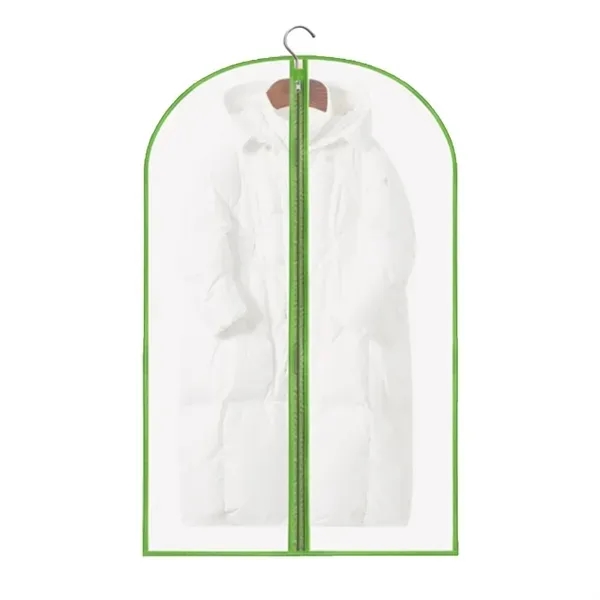 Clear Zippered Garment Bag with Suit and Clothes Protector 8