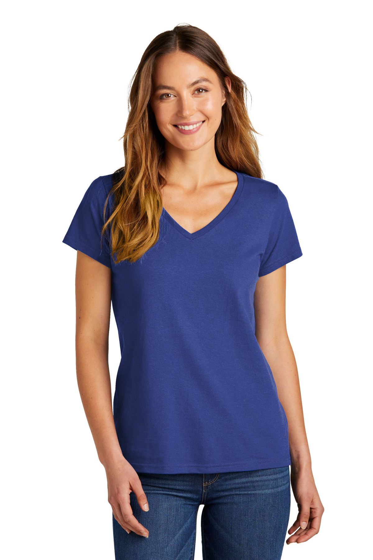 District Women's The Concert Tee V-Neck DT5002 45